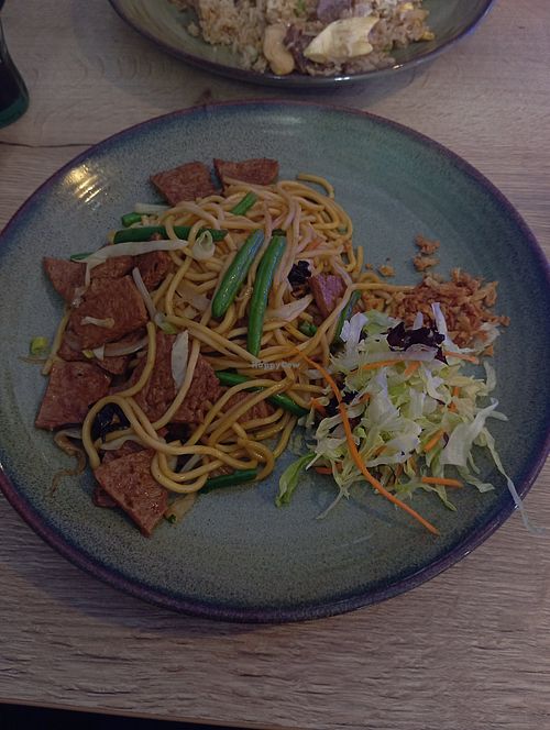 Udon noodles with plant based beef at Kaybi restaurace a sushi bar in Zlínský Kraj