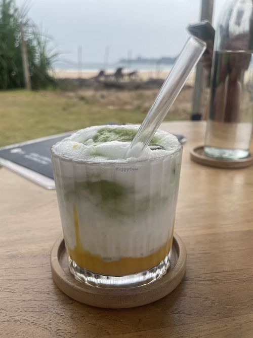 Mango Matcha with coconut milkk  at Mutts by WECare in Kottegoda