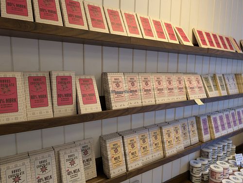 Offered chocolate at Røros Chocolate in Trøndelag