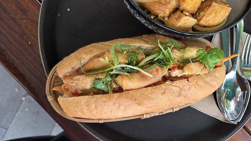 Vegan Bahn mi at BB Vietnamese Street Food in Canterbury Region