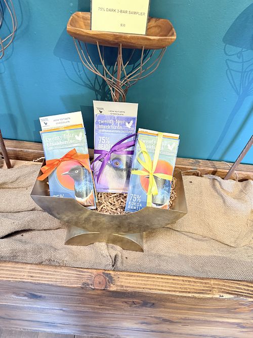 Dark chocolate bars vegan by default   at Twenty-Four Blackbirds Chocolates  in Santa Barbara