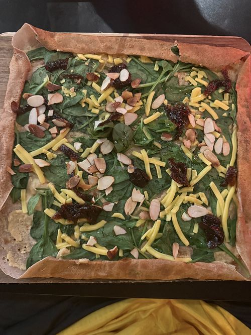 Savoury vegan crepe  at Ponsonby Crêpes in Auckland