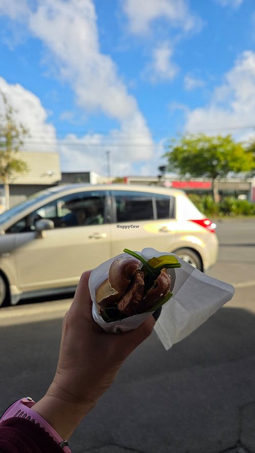Seitan pretzel at Bohemian Bakery St Martins in Christchurch