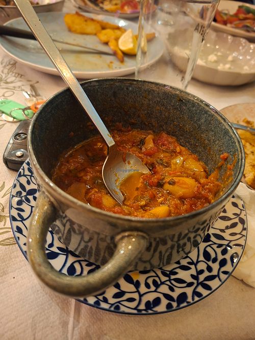 Baked butter beans at Ta Marasia - Τα Μαράσια in Rhodes