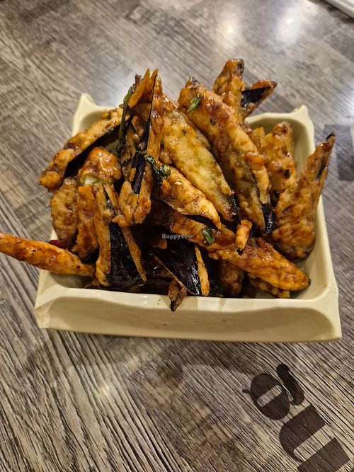Crispy eggplant cooked twice in sweet and sour sauce with hint of chilli $19.80: AMAZINGLY tasty, perfectly balanced flavours, great texture, lightly battered at Mr. Stonepot 鍋先生 Eastwood伊士活店 in Eastwood
