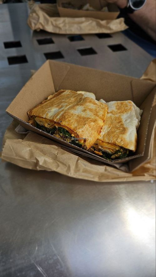 Tofu scramble wrap at Penny Docklands in Docklands