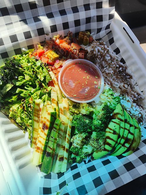 Special order Buddha bowl at Pagey's Cafe in Broadford