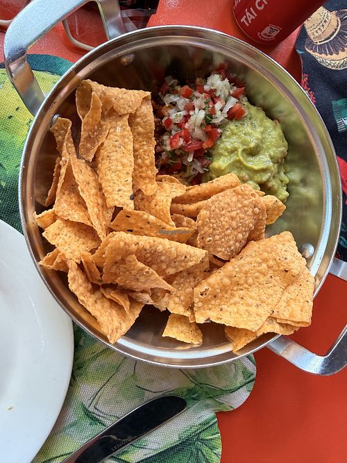 Nachos with guacamole and salsa  at PM Billiards Club - Mexican Food in Kien Giang