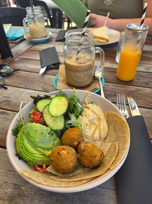 Falafel bowl at The Grounds Collective in Mackay