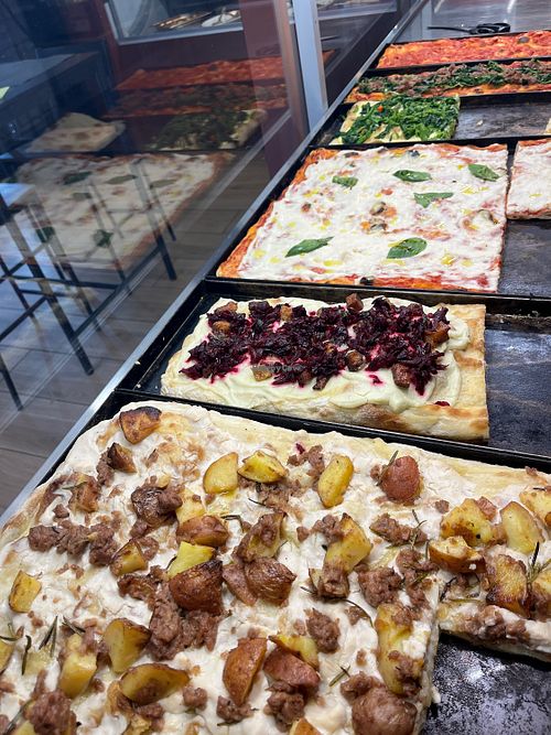 Pizza a taglio vegan  at Mo' Veggo in Rome