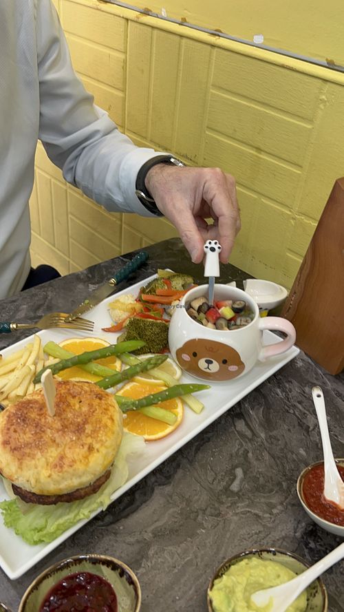 Vegan hamburger   at STARLY in Ankara