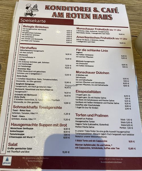 Vegane Torte  at Café Am Roten Haus in Monschau