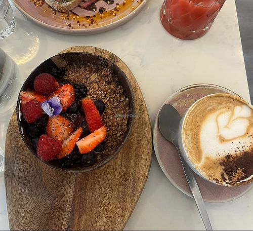 Granola with vegan yog (no banana)   at Daily Dose Coffee - Aughton in Ormskirk
