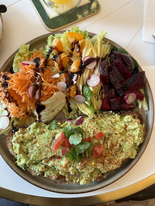 Avocado toastt  at Le Goûter Parisien in Paris