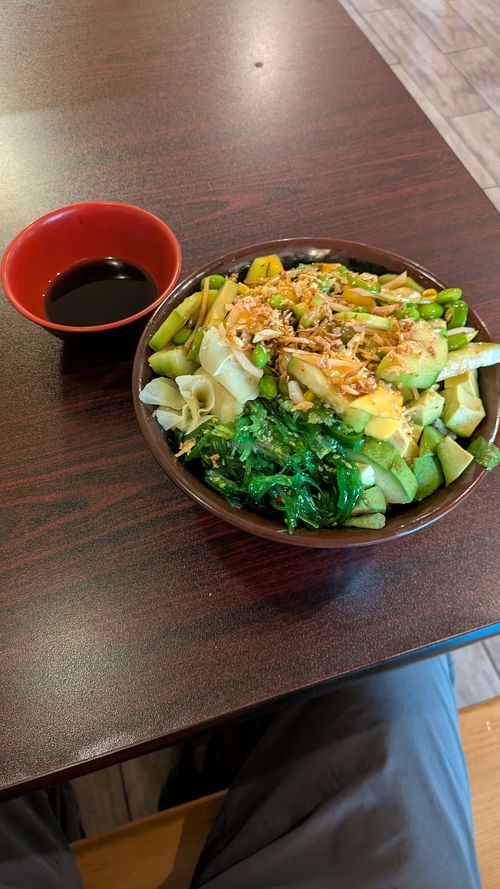 Custom poke bowl at Bamboo House Restaurant in Euless