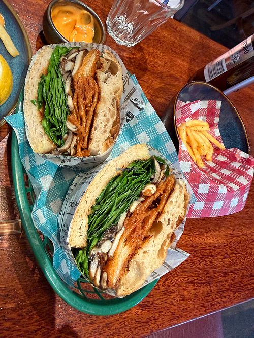 Mushroom sando. at Chacha Bar in Adelaide