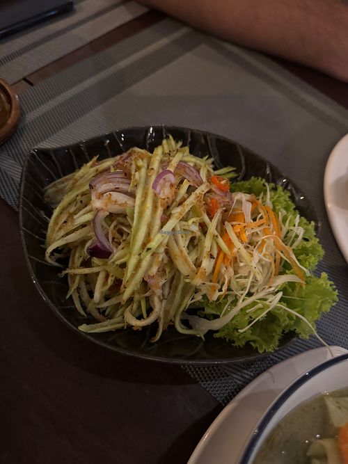 spicy thai mango salad  at Phad Thai Rock n Roll in Krabi