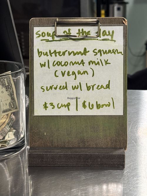 Vegan soup  at The Cafe at The Collection in New Orleans