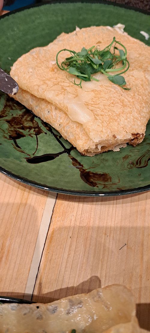 I started to eat this pancake before I remembered to take a picture. So yummy at The Whisk Kitchen & Bar in Milton Keynes