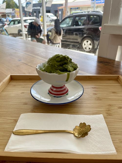 Matcha ice creamm  at Tsuko Japan in Korumburra