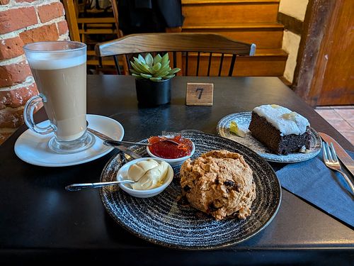 Vegan food options at Tiny Tim's Tearoom in Canterbury