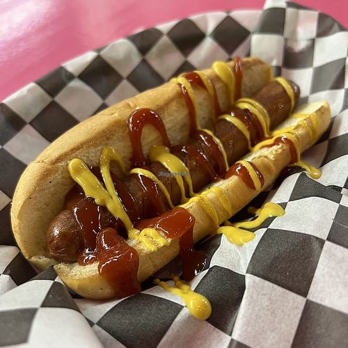 Basic Frank at The Dirty V Plant-Based Noshery in Raleigh