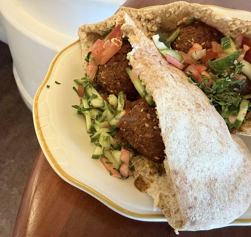 Falafel pita   at Troya Mediterranean Tiburon in Tiburon