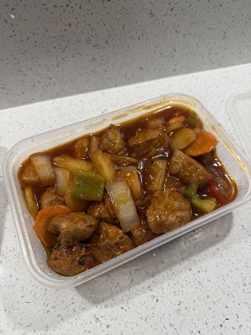 Vegan Sweet And Sour Chicken  at Vegan Green Dragon in London