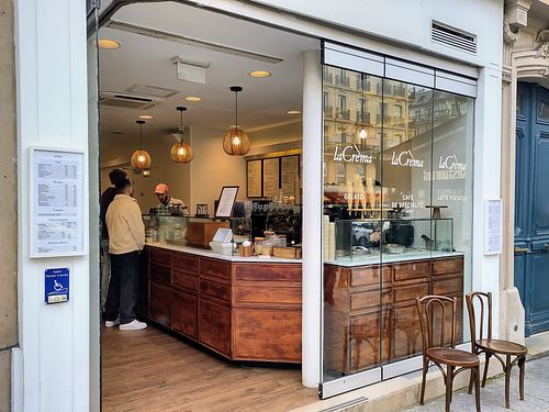 Façade at LaCrèma  in Paris