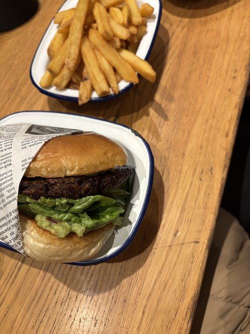 Vegan burger  at Martha's Delicious Burgers in Berlin
