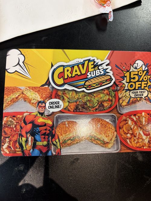 Promo Flyer   at Crave Subs in Hayward
