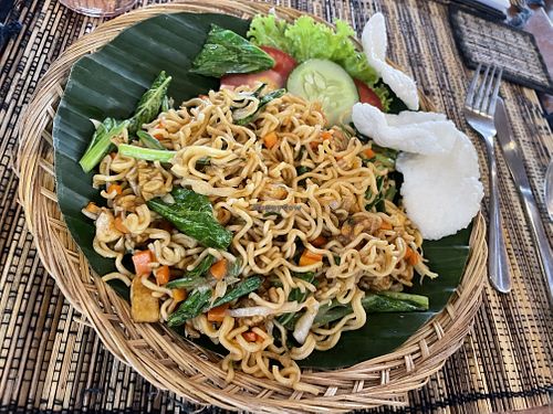 Mie goreng with tofu  at Ketut's Warung in Ubud