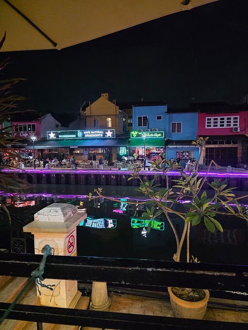 The outdoor dining view at Aurelia Cafe - Pizza Melaka in Malacca