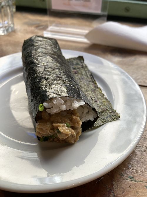 Maki roll (maybe soon on the menu)  at Luckyman Noodles in Milan