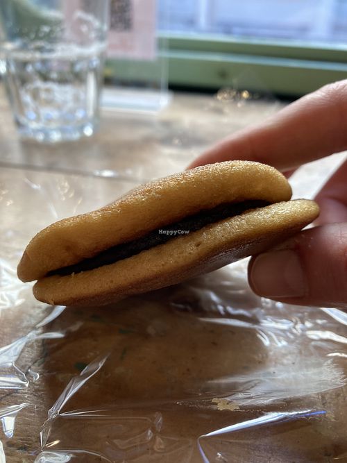 sweets with bean paste  at Luckyman Noodles in Milan