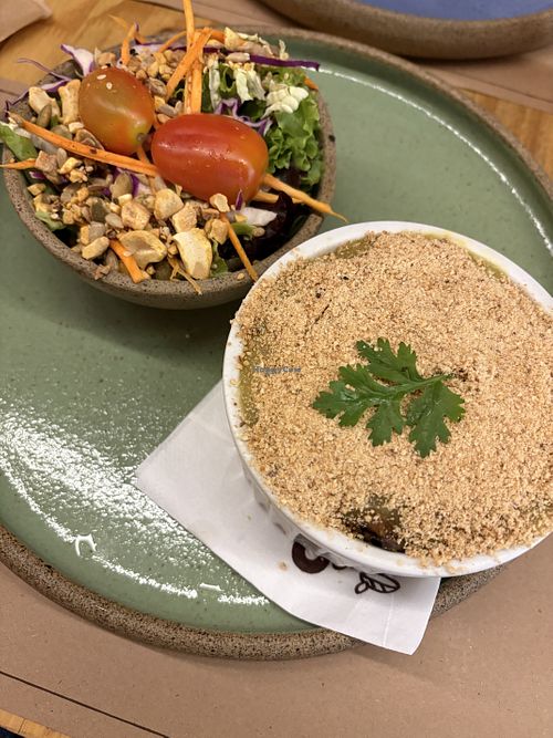 escondidinho de shimeji com pure de aipim  at Puro Saudável - Restaurante de Comida Natural in Salvador