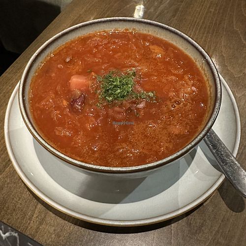 Vegan Borscht   at Hoyra in Toronto