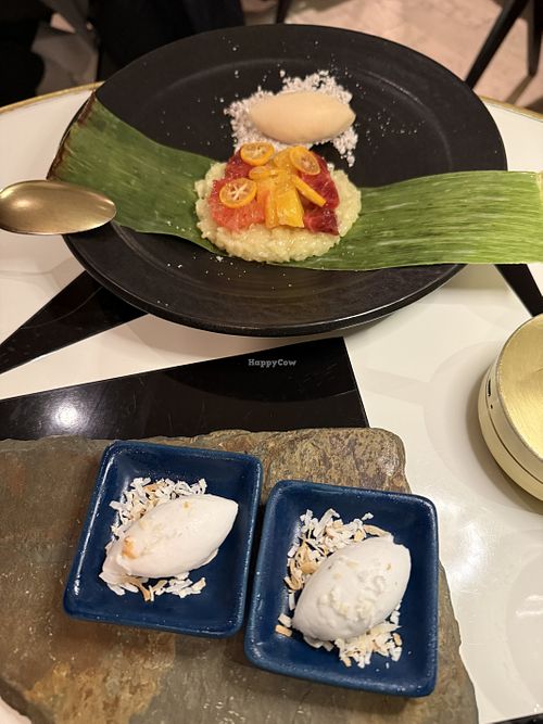 Vegan desserts   at Abacá in San Francisco