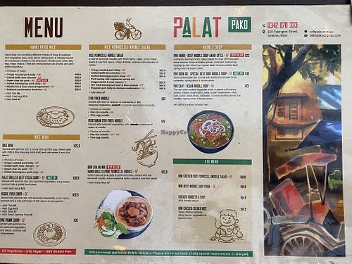 Stir fried noodle (with rice noodle). Pho chay.   at Café Palat in Geelong