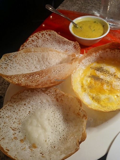 Vegetarian hoppers at Hasthi in Newcastle