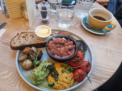 Vegan breakfast at Brancusi in York
