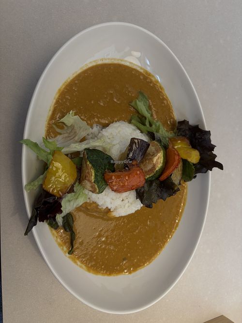 Vegan curry  at The Paddock Cafe in Kyoto