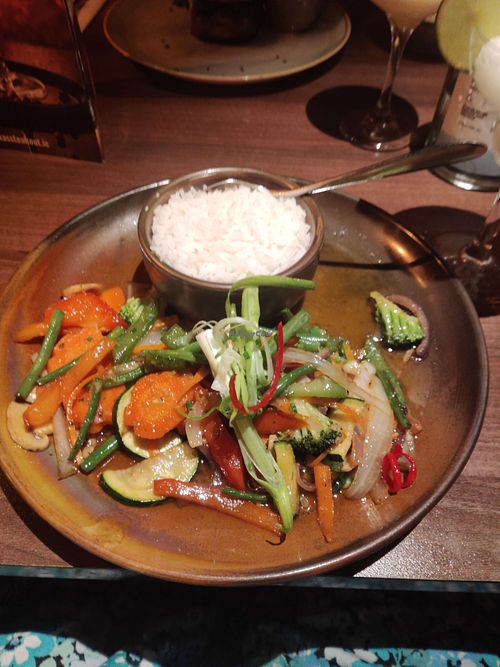 Veggie Stir Fry at Texas Steakout in Limerick