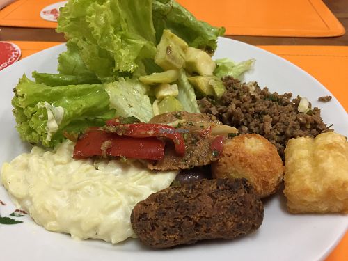 buffet at Cachoeira Tropical - Joao Cachoeira in Sao Paulo