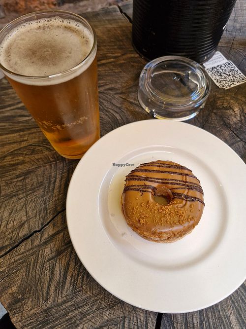 Vegan donut at Terrace NQ in Manchester