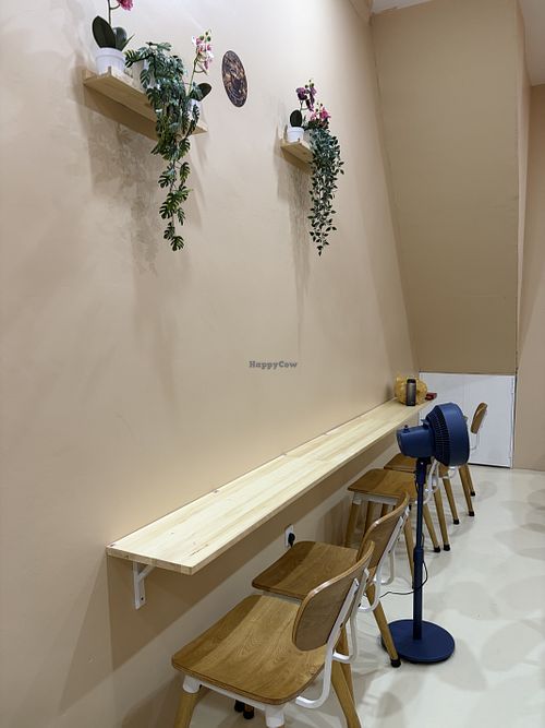 seating area wall (there is more)  at Soul Vegan Café in Pulau Pinang