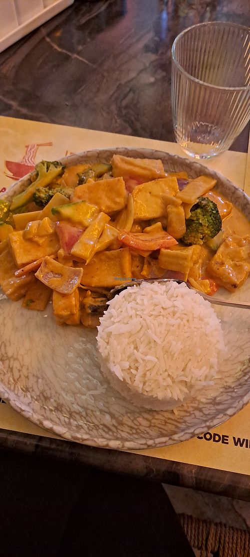 Rice, tofu and vegetables with curry souce at PHO - Authentic Vietnamese Cuisine in Athens