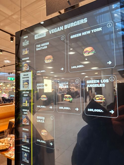Vegan options at GOT - Bastard Burgers in Gothenburg