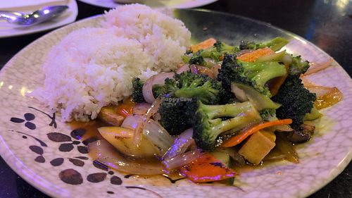 Vegetable hibachi (veganized) at Jin Sushi Hibachi Thai in St Augustine