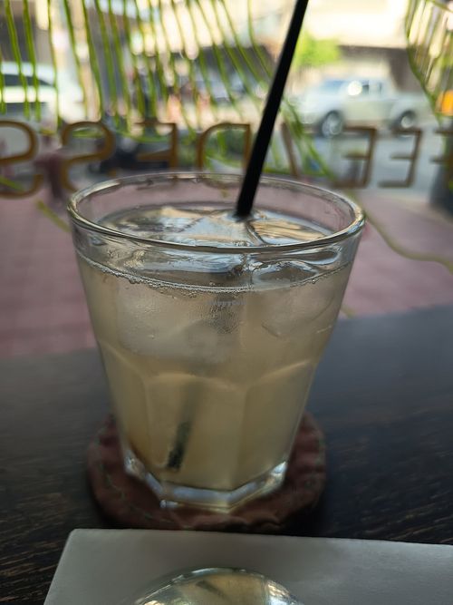 Homemade ginger soda at HUGS SONGWAT CAFE in Bangkok